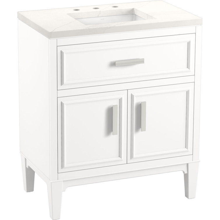 Southerk 70-Inch White Maple Linen Tower Cabinet