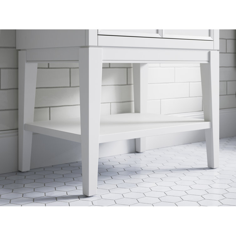 Winnow 24" White Quartz Top Freestanding Single Sink Vanity