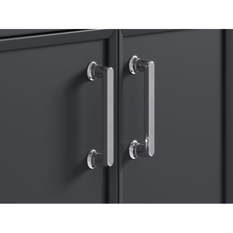 Winnow 5-Inch Polished Chrome Rectangular Bar Cabinet Pull