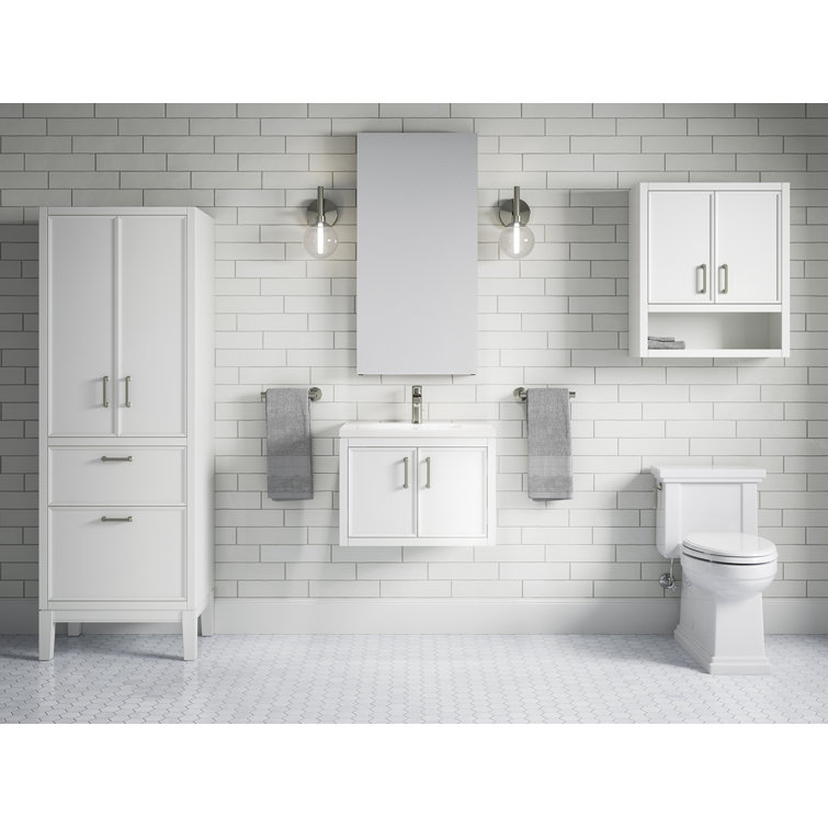 Winnow 24" White Quartz Top Freestanding Single Sink Vanity