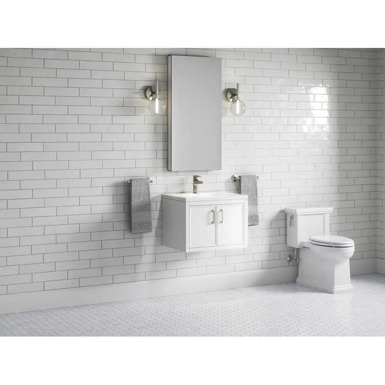 Winnow 24" White Quartz Top Freestanding Single Sink Vanity