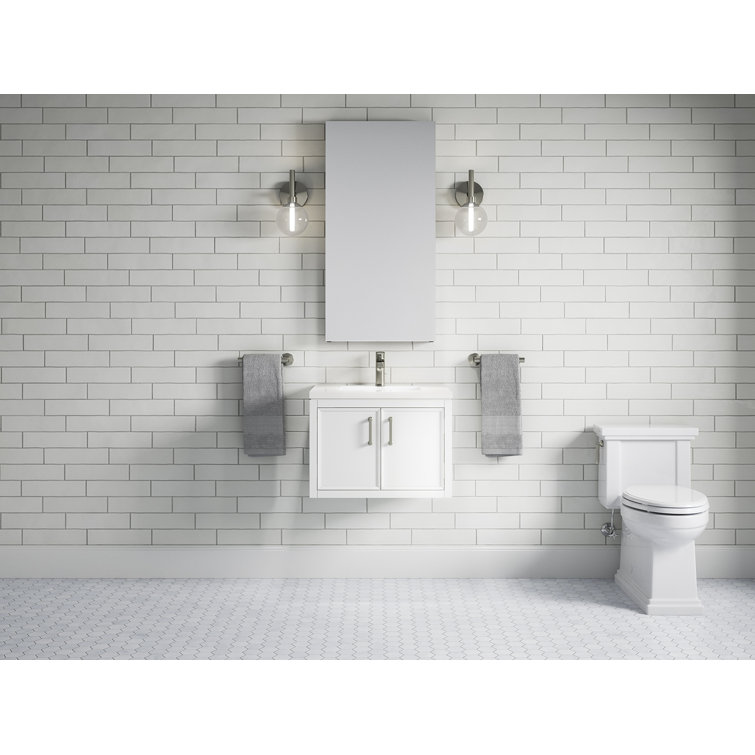 Winnow 24" White Quartz Top Freestanding Single Sink Vanity