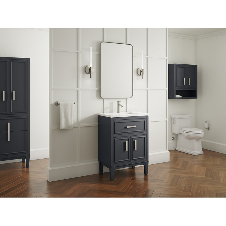 Southerk 24-Inch Slate Gray Quartz Bathroom Vanity