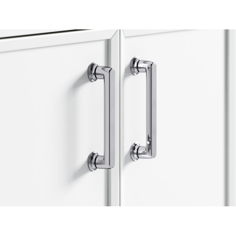 Winnow 5-Inch Polished Chrome Rectangular Bar Cabinet Pull