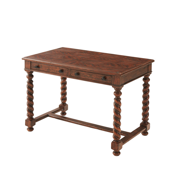 Castle Bromwich Mahogany Writing Desk with Barley Twist Legs
