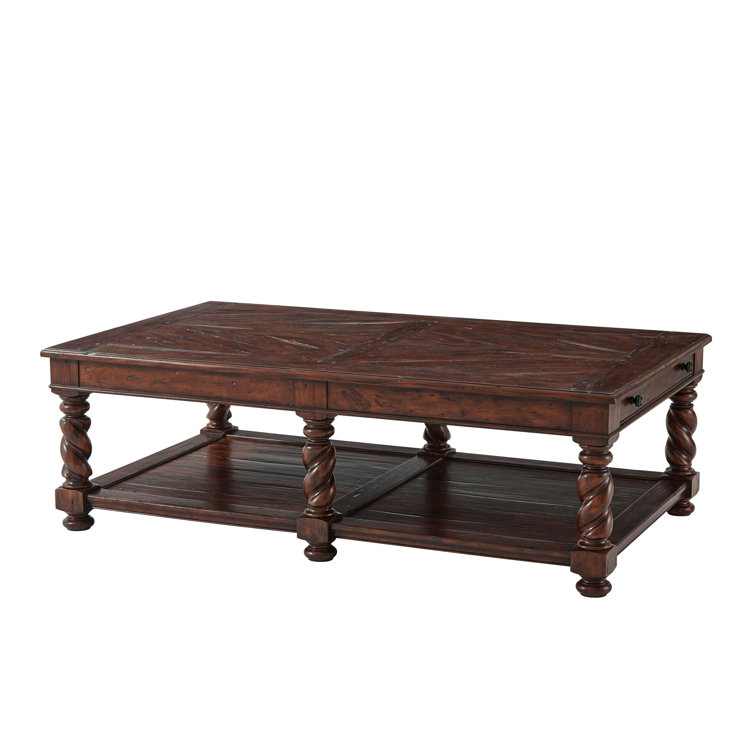 Castle Bromwich Mahogany Rectangular Coffee Table with Storage