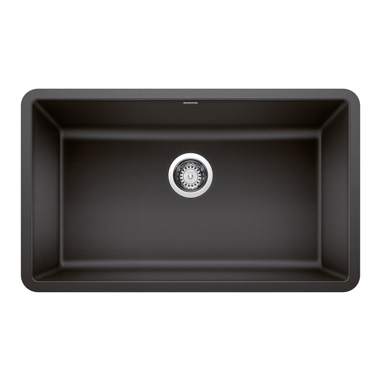 Anthracite Stone Single Bowl Undermount Kitchen Sink