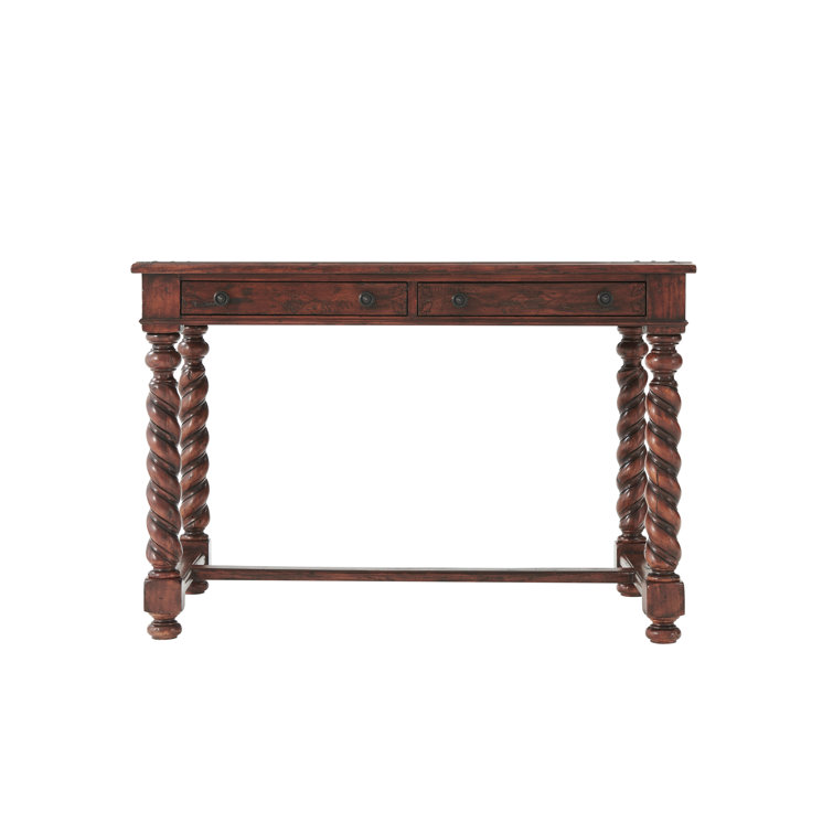 Castle Bromwich Mahogany Writing Desk with Barley Twist Legs