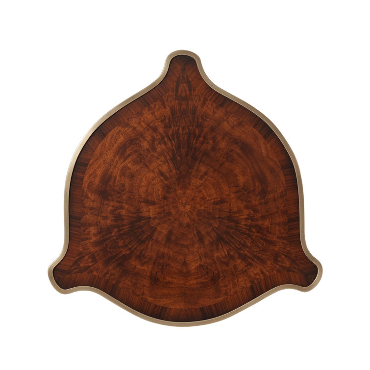 Althorp Elegance Mahogany Brass-Bound Round End Table