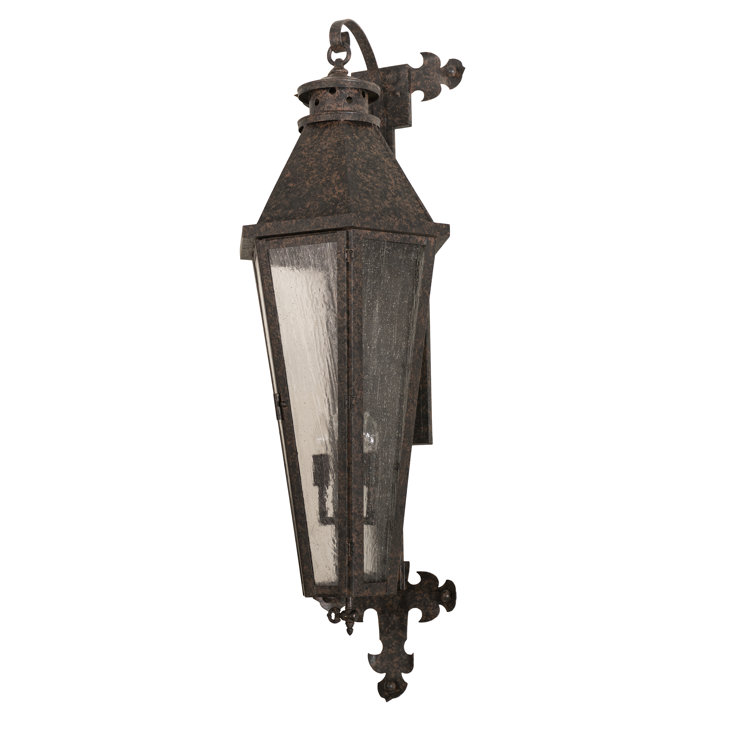 Millesime 43'' Coffee Bean Solid Brass Lantern Wall Sconce