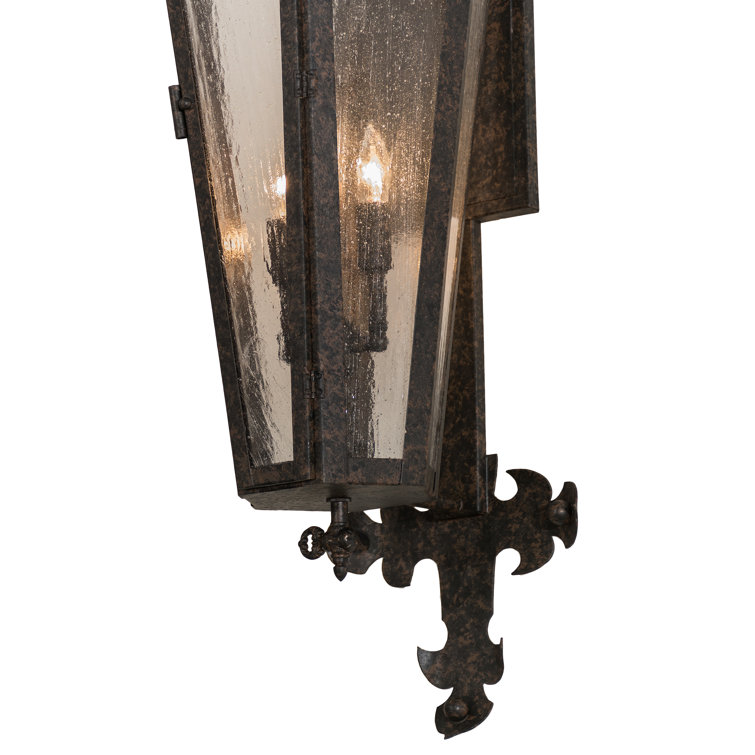 Millesime 43'' Coffee Bean Solid Brass Lantern Wall Sconce