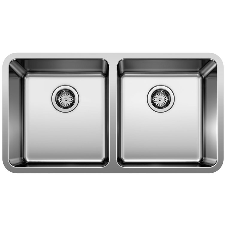 Formera 33" Double Bowl Stainless Steel Undermount Kitchen Sink