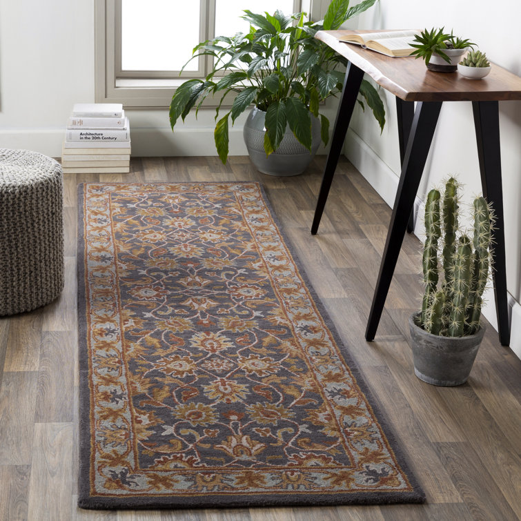 Handmade Caesar Square Tufted 8x8 Gray Wool Rug