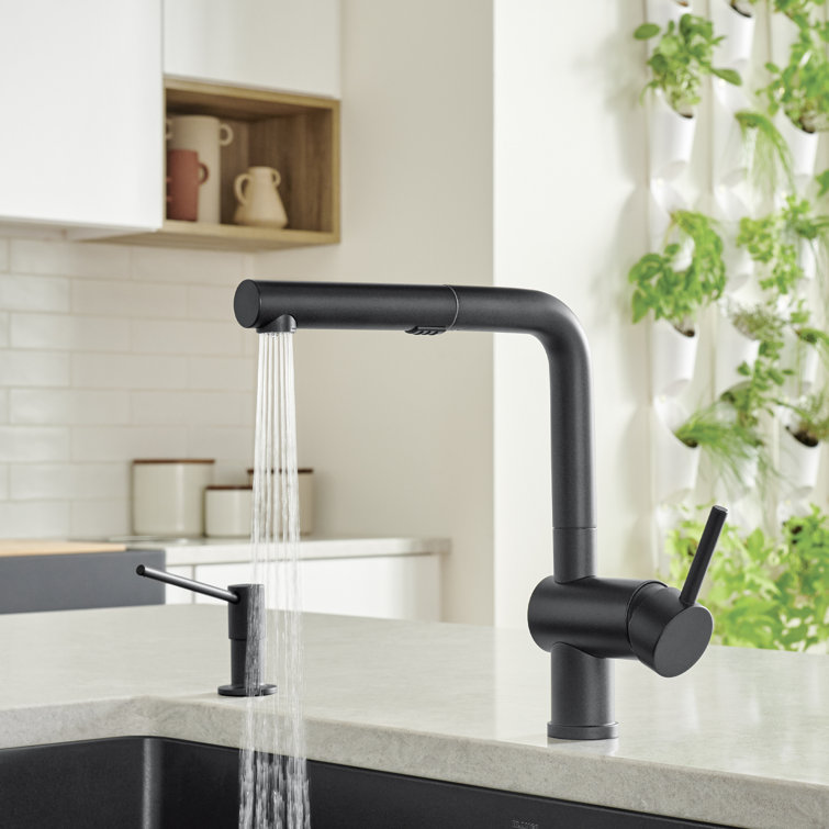 Cinder Minimalist Pull-Out Spray Kitchen Faucet