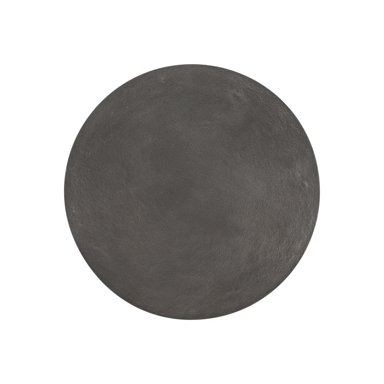Catalan Round 15" Gray Metal Industrial Side Table