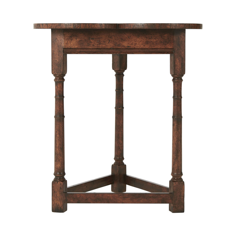 Victory Oak Black & Light Brown Free Form End Table