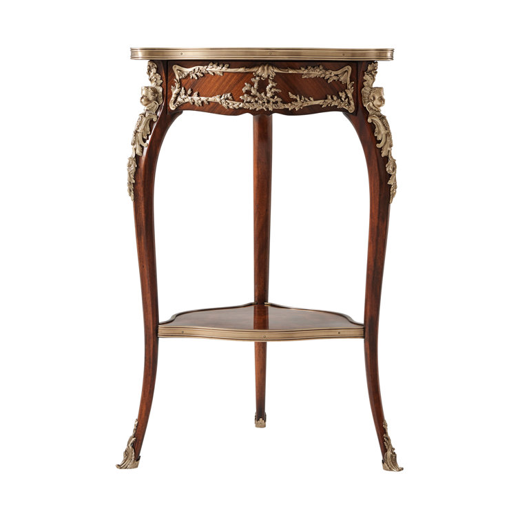 Althorp Elegance Mahogany Brass-Bound Round End Table