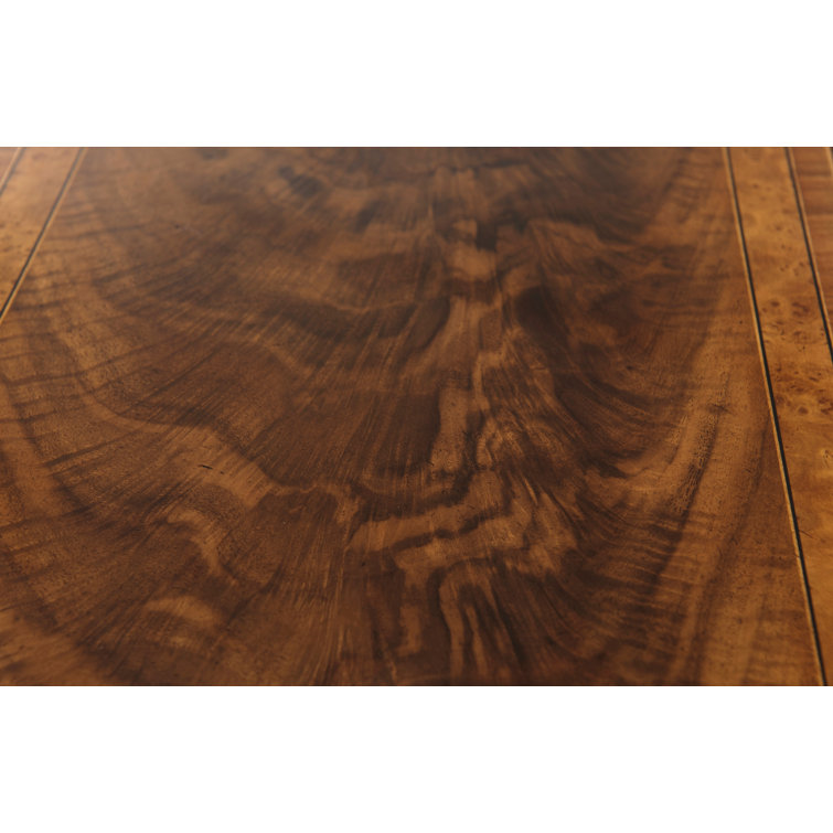 Regency Style Walnut and Brass Console Table with Storage