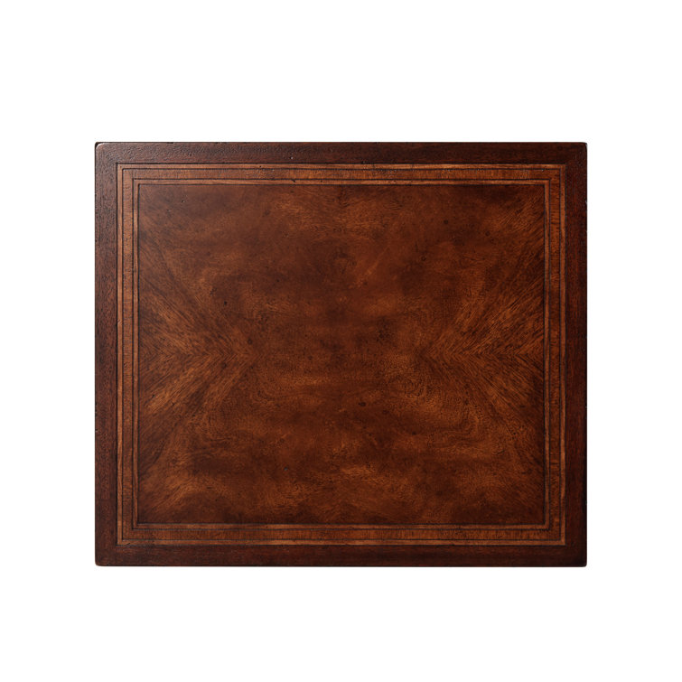 Brooksby Weathered Steel 2-Drawer Mahogany Nightstand