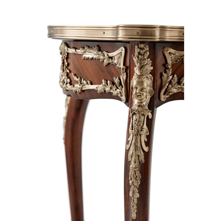 Althorp Elegance Mahogany Brass-Bound Round End Table