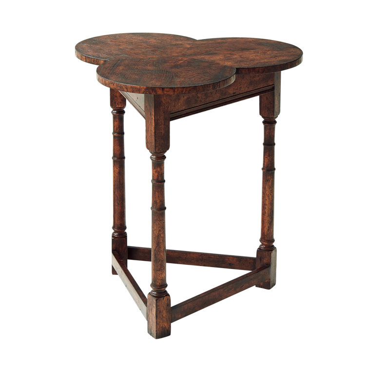 Victory Oak Black & Light Brown Free Form End Table