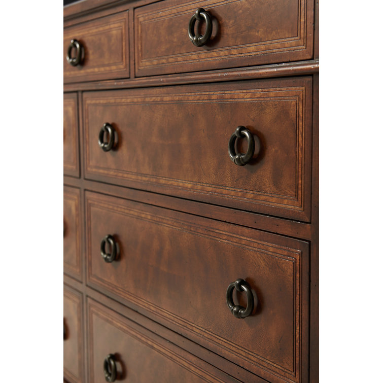 Brooksby 9-Drawer Mahogany and Veneer Dresser