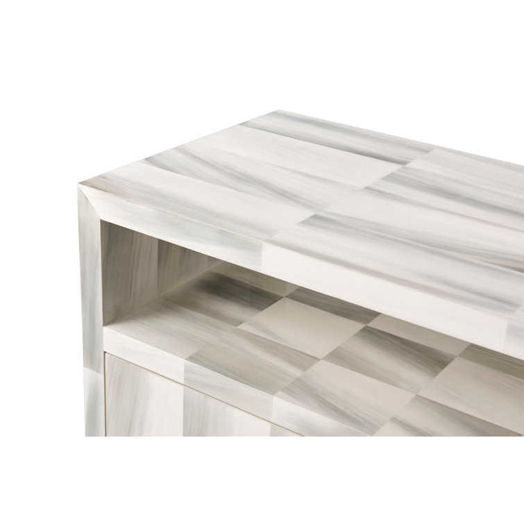 Biscayne 67.5'' Hand-Painted Solid Wood Console Table with Storage