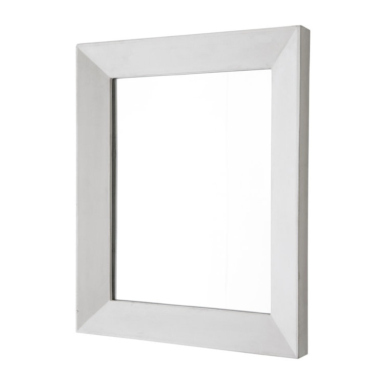 Portola Ash Rectangular Modern Vanity Mirror 26" x 22"