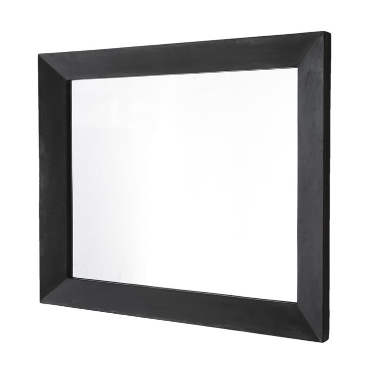 Portola Sleek Ash Frame Rectangular Bathroom Vanity Mirror