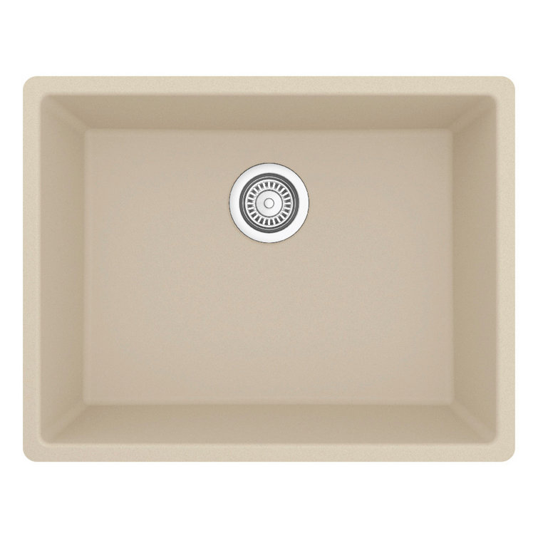 Bisque Quartz Composite Single Bowl Undermount Kitchen Sink