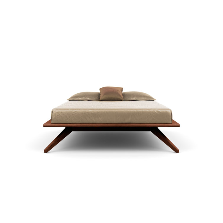 Cognac Cherry King-Size Wood Frame Bed - GREENGUARD Certified