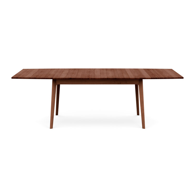 Cognac Cherry Mid-Century Modern Extendable Dining Table