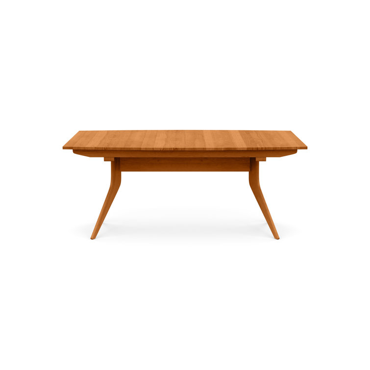 Catalina 66" Natural Cherry Mid-Century Modern Extendable Dining Table