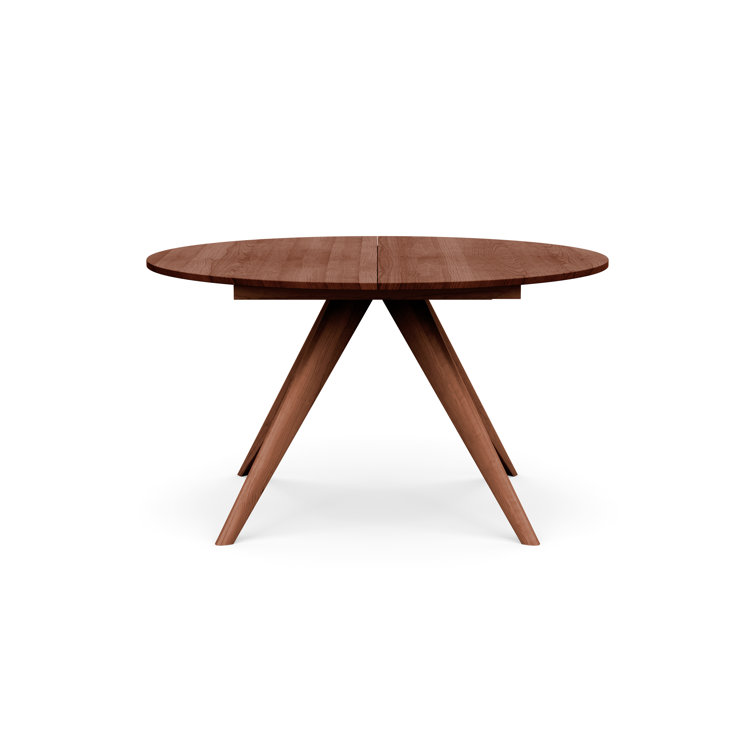 Cognac Cherry 48" Extendable Mid-Century Modern Dining Table