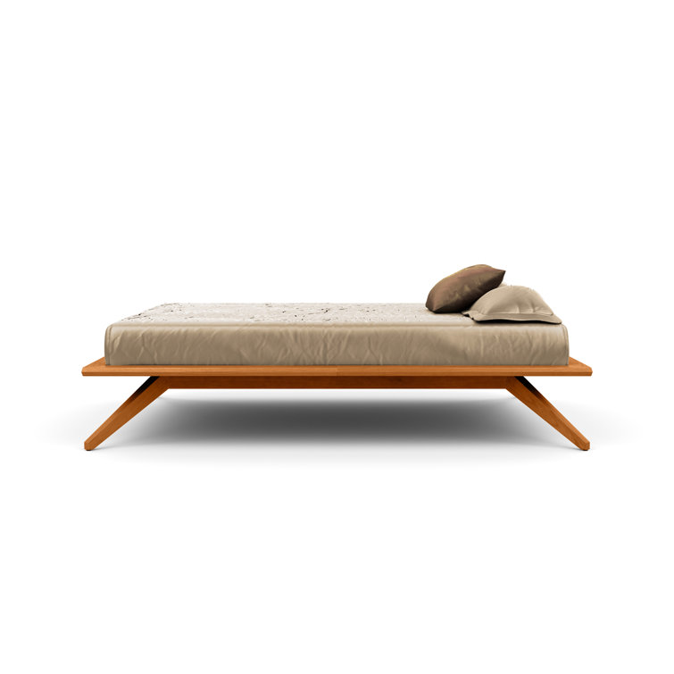 Astrid Natural Cherry California King Solid Wood Platform Bed