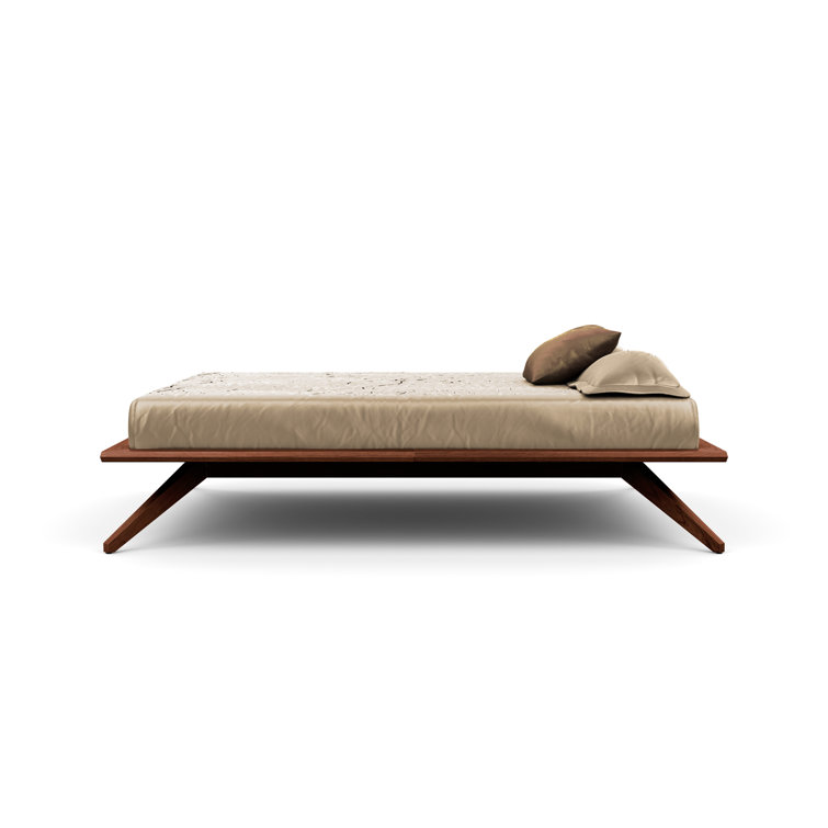 Cognac Cherry King-Size Wood Frame Bed - GREENGUARD Certified