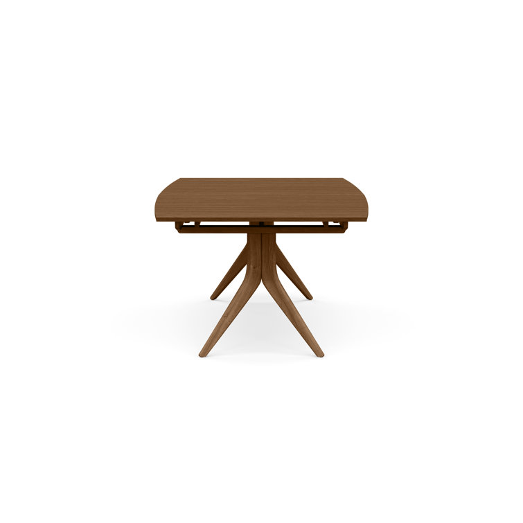 Catalina Natural Walnut Mid-Century Modern Trestle Table