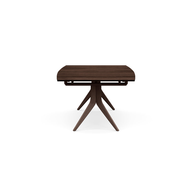 Catalina Smoke Cherry Extendable Mid-Century Modern Dining Table