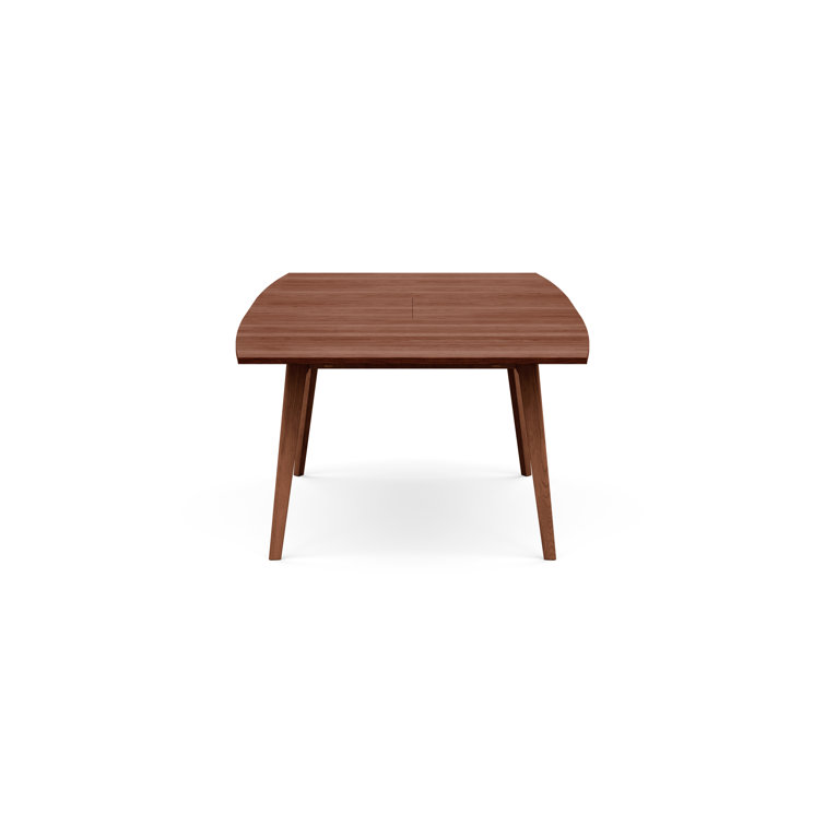 Cognac Cherry Mid-Century Modern Extendable Dining Table