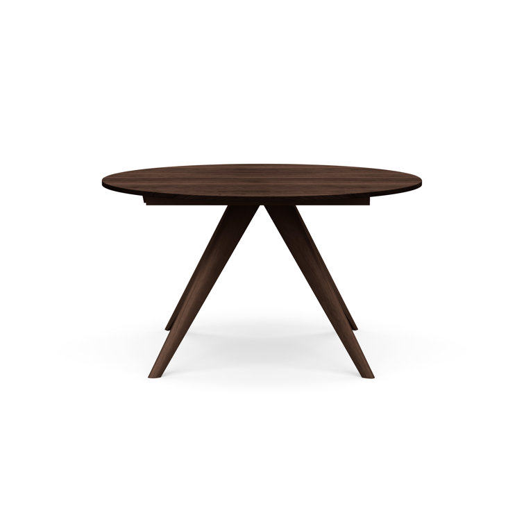 Catalina Walnut Extendable Round Dining Table