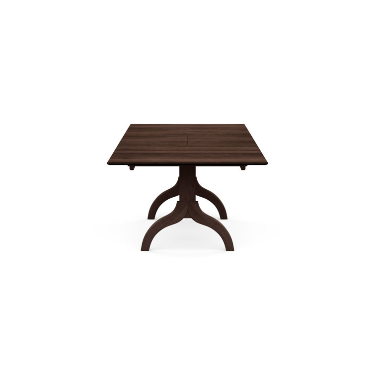 Sarah Extendable Smoke Cherry Wood Dining Table 66" L x 38" W