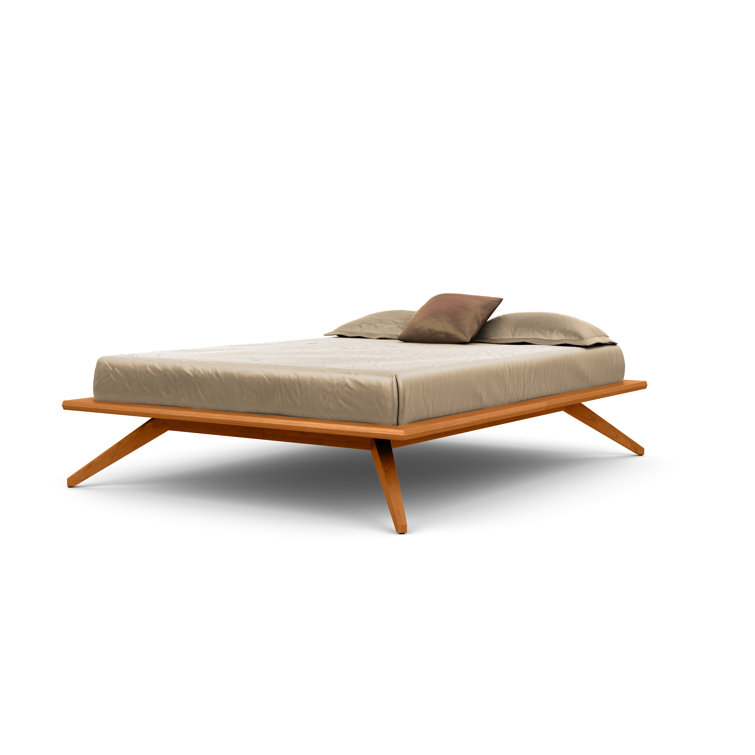 Astrid Natural Cherry California King Solid Wood Platform Bed