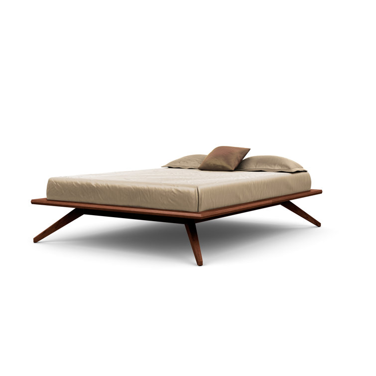 Cognac Cherry King-Size Wood Frame Bed - GREENGUARD Certified
