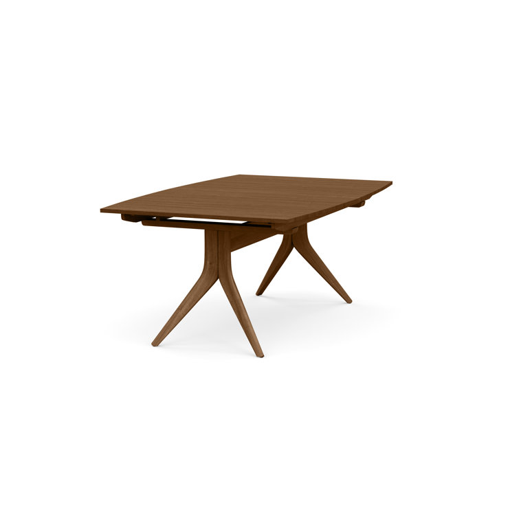 Catalina Natural Walnut Mid-Century Modern Trestle Table