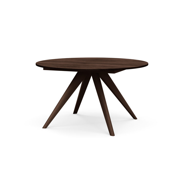 Catalina Walnut Extendable Round Dining Table