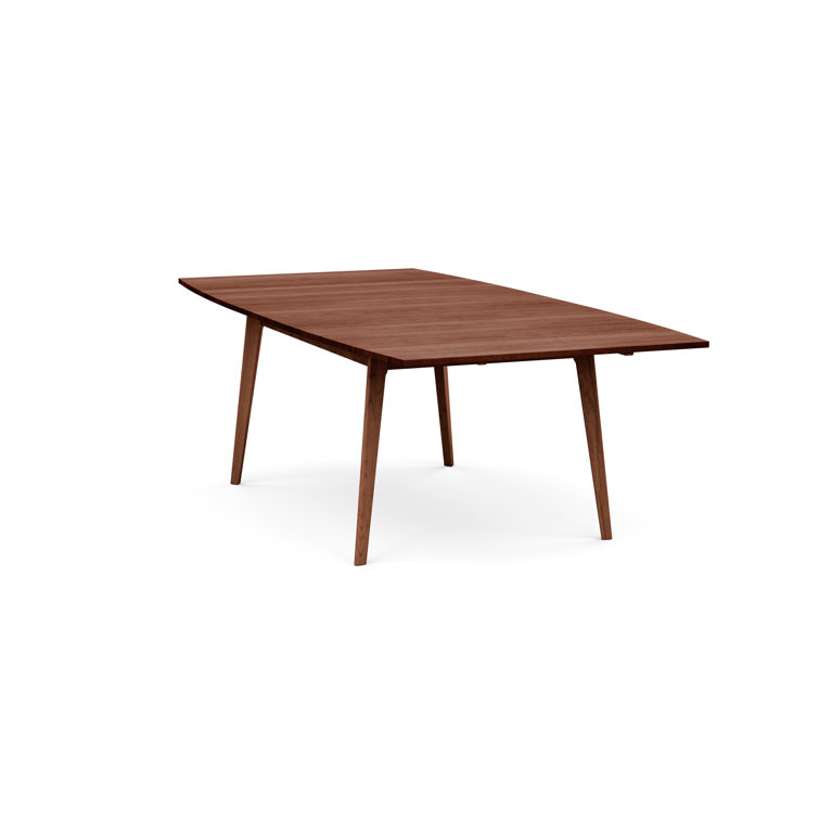 Cognac Cherry Mid-Century Modern Extendable Dining Table