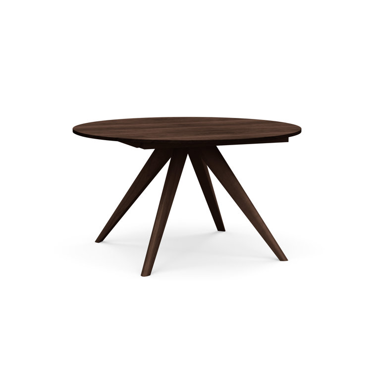 Catalina Walnut Extendable Round Dining Table