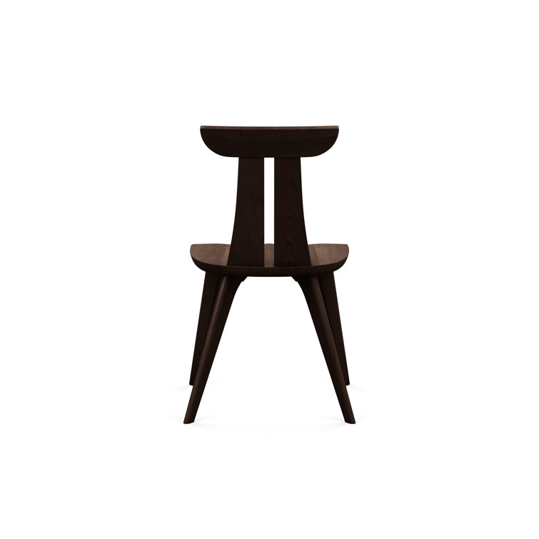 Estelle Smoke Cherry Solid Wood Slat Back Side Chair