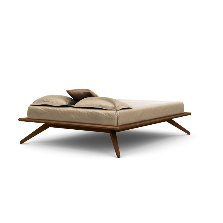 Saddle Cherry King-Sized Wood Frame Bed, GREENGUARD Certified