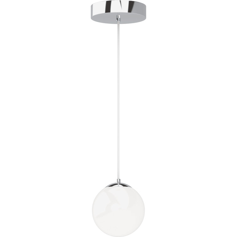 Chrome Globe Mini LED Pendant Light